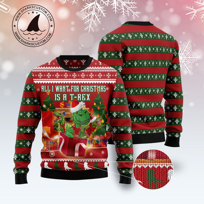 T-rex Christmas's Gift TG5106 Ugly Christmas Sweater