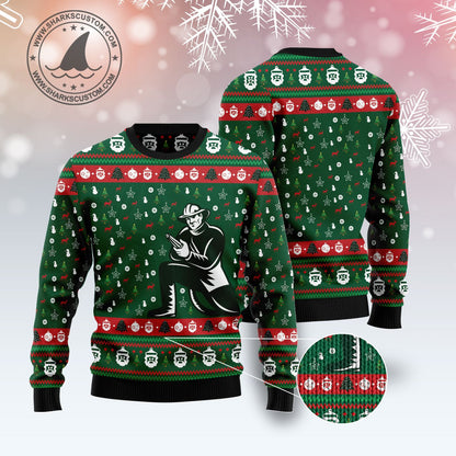 Awesome Firefighter G5106 Ugly Christmas Sweater