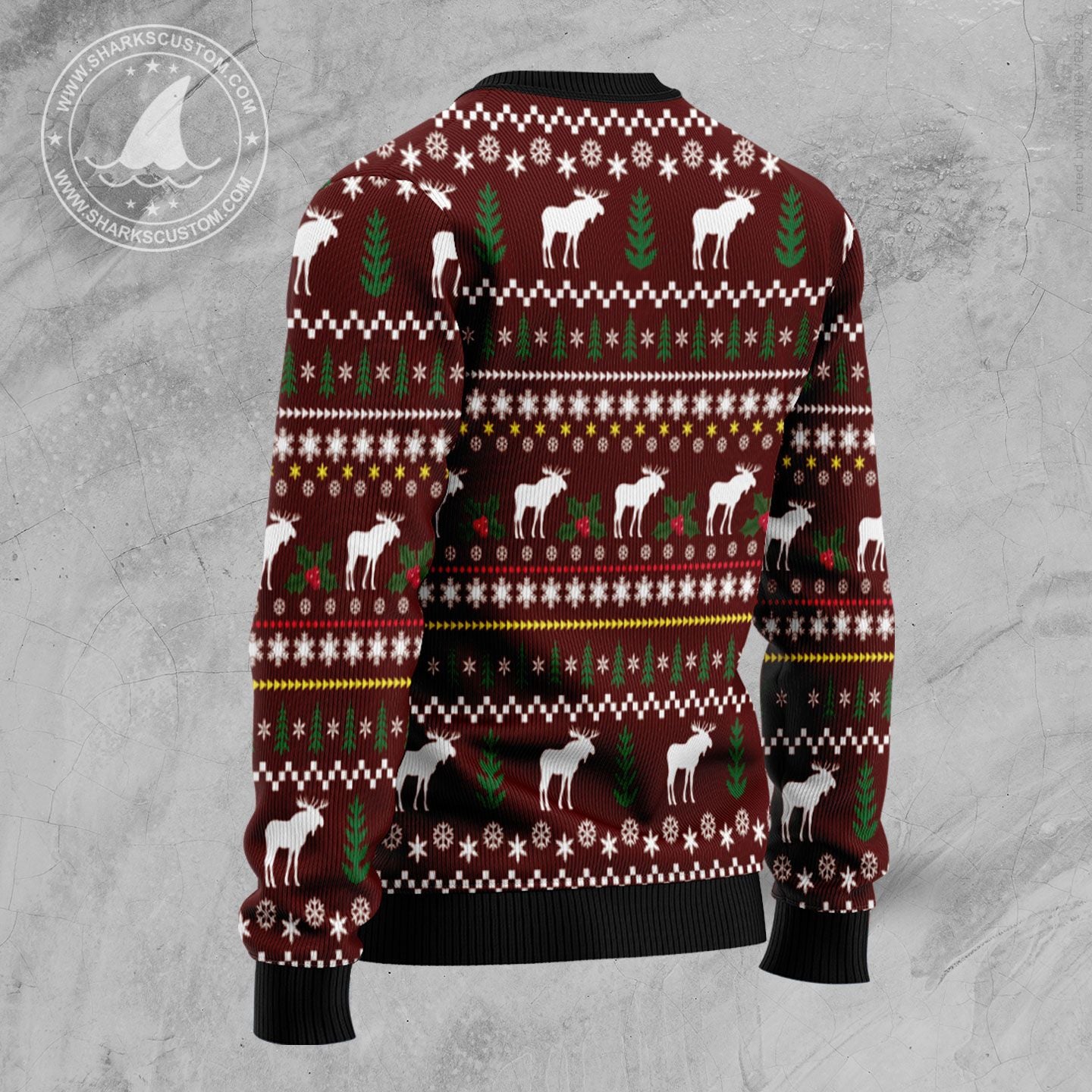 Oops, I Moosed Up TY610 Ugly Christmas Sweater