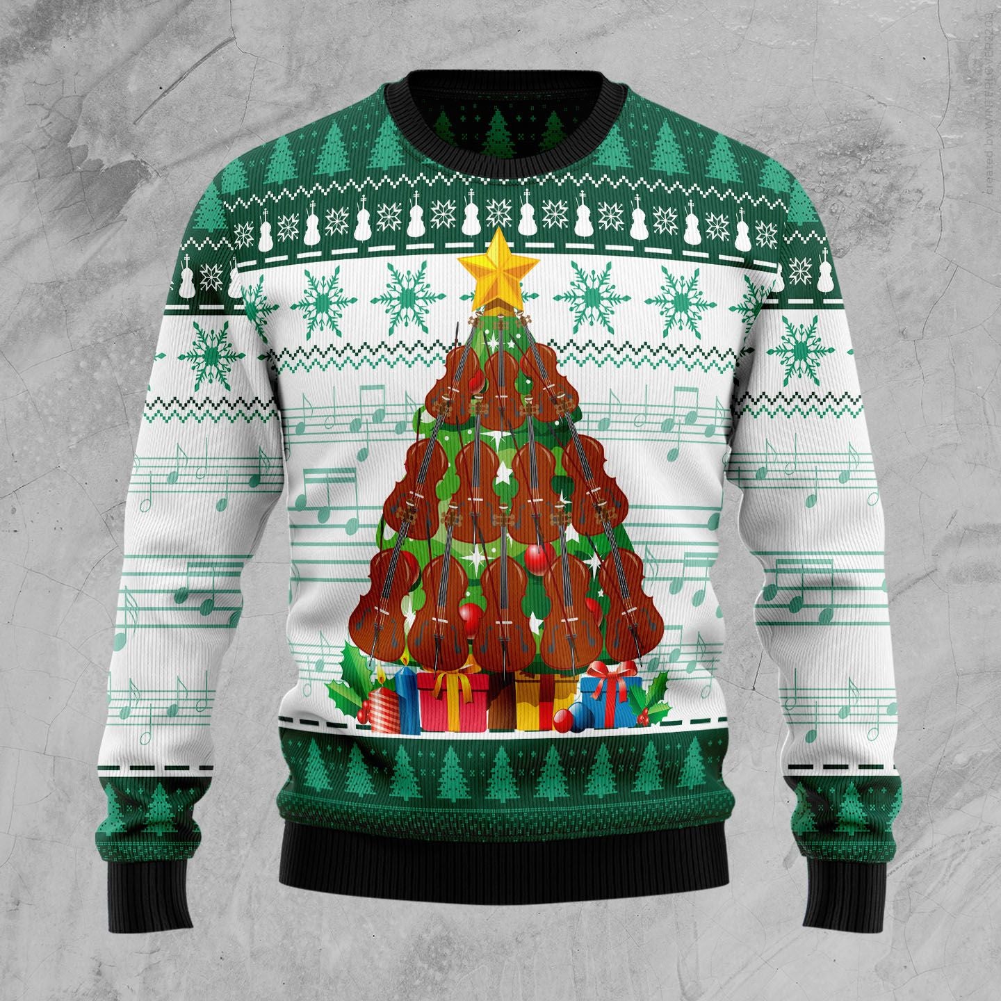 Cello Pine Tree D0710 Ugly Christmas Sweater