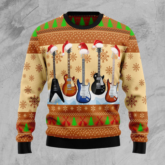 Guitar Xmas D0710 Ugly Christmas Sweater