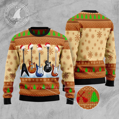 Guitar Xmas D0710 Ugly Christmas Sweater