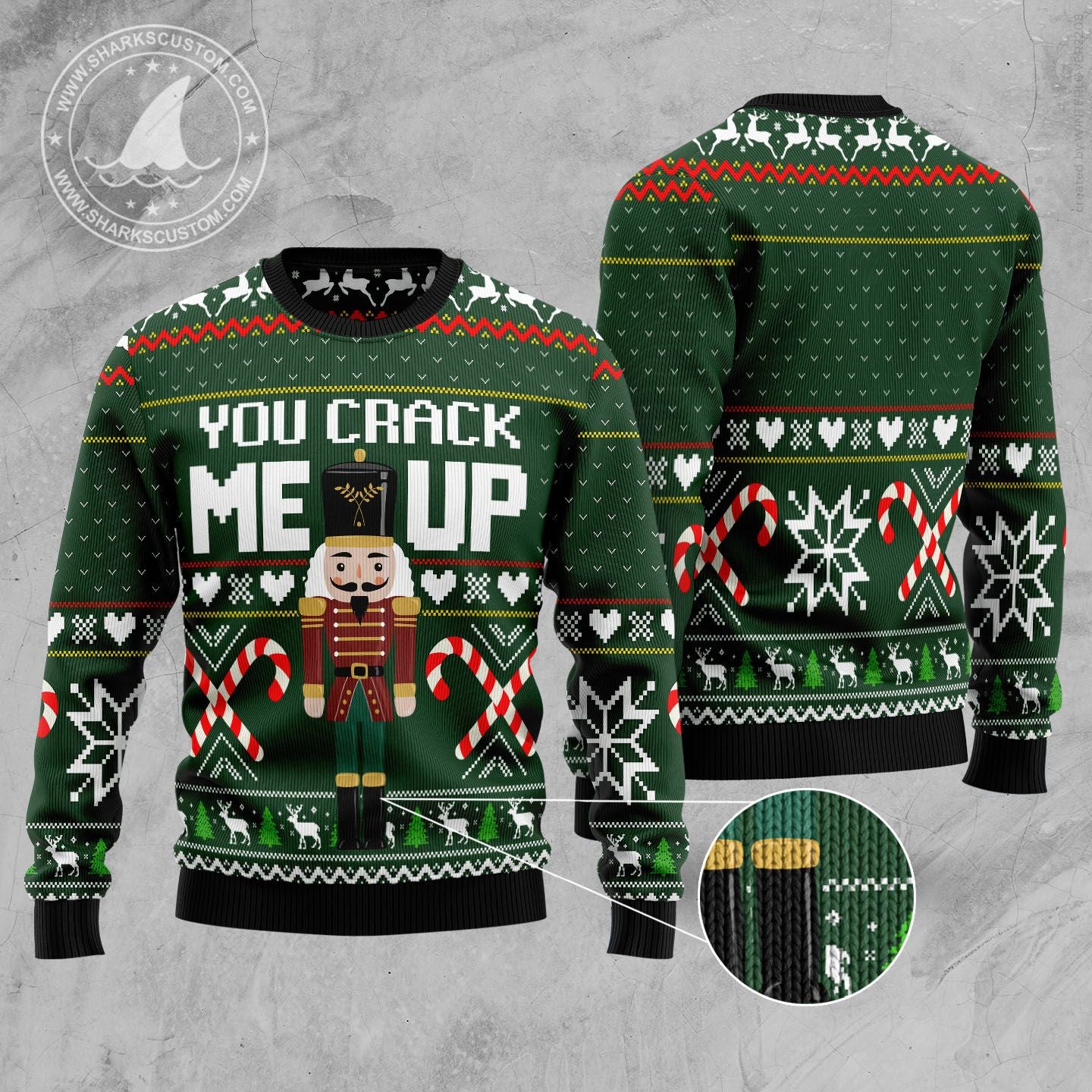 You Crack Me Up Nutcracker D0710 Ugly Christmas Sweater