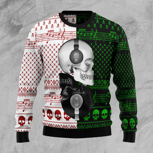 Skull Yinyang D2610 Ugly Christmas Sweater