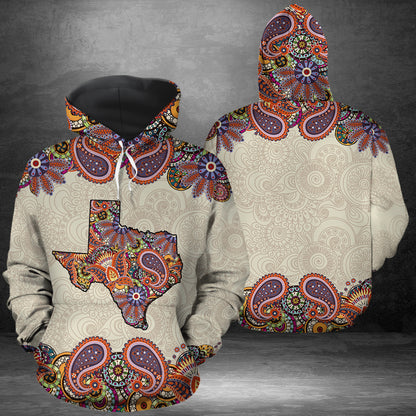 Amazing Paisley Texas HZ121617 unisex womens & mens, couples matching, friends, funny family sublimation 3D hoodie christmas holiday gifts (plus size available)