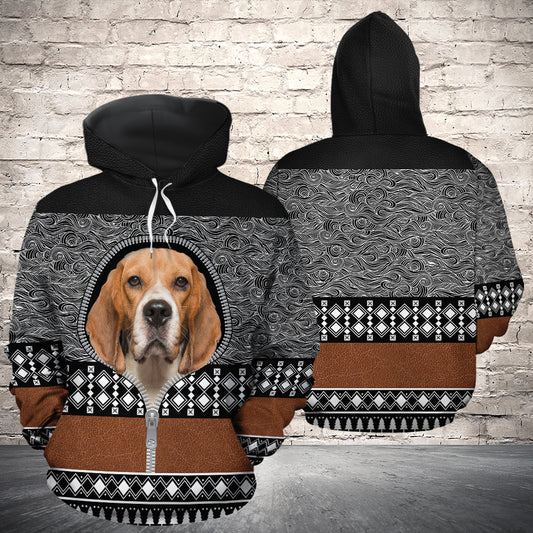 Amazing Beagle HZ120921 unisex womens & mens, couples matching, friends, funny family sublimation 3D hoodie christmas holiday gifts (plus size available)
