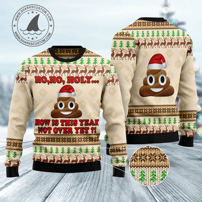 Ho Ho Hoy How Is This Year Not Over Yet HT021101 Ugly Christmas Sweater unisex womens & mens, couples matching, friends, funny family sweater gifts (plus size available)