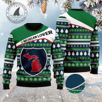 Michigan Lover HZ101603 Ugly Christmas Sweater