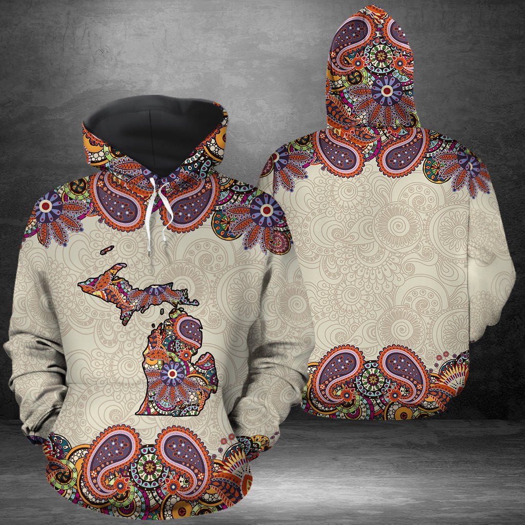 Amazing Paisley Michigan HZ121616 unisex womens & mens, couples matching, friends, funny family sublimation 3D hoodie christmas holiday gifts (plus size available)