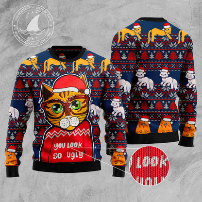 Cat You Look So Ugly HT100811 Ugly Christmas Sweater