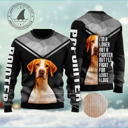 Pointer HT011208 unisex womens & mens, couples matching, friends, funny family ugly christmas holiday sweater gifts (plus size available)