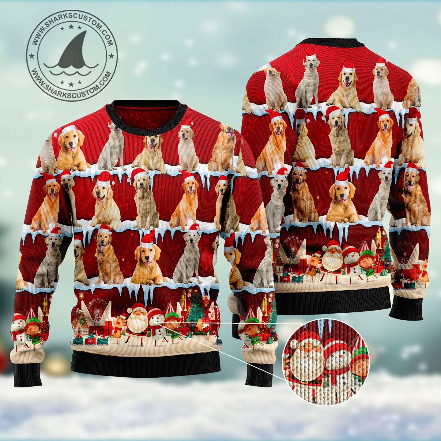 Siberian Husky HT031104 Ugly Christmas Sweater