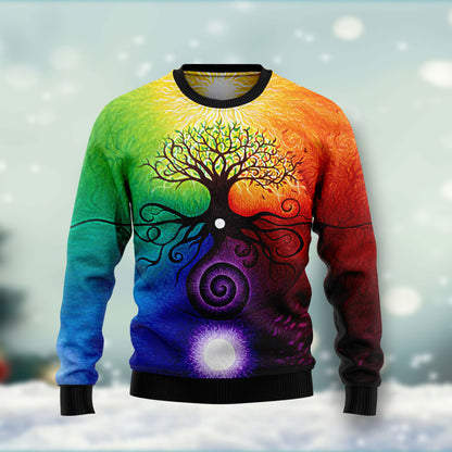 Tree Of Life HT041205 Ugly Christmas Sweater unisex womens & mens, couples matching, friends, funny family ugly christmas holiday sweater gifts (plus size available)