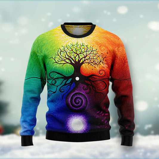 Tree Of Life HT041205 Ugly Christmas Sweater unisex womens & mens, couples matching, friends, funny family ugly christmas holiday sweater gifts (plus size available)