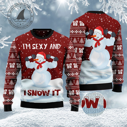 Snowman Christmas HT041224 Ugly Christmas Sweater unisex womens & mens, couples matching, friends, funny family ugly christmas holiday sweater gifts (plus size available)