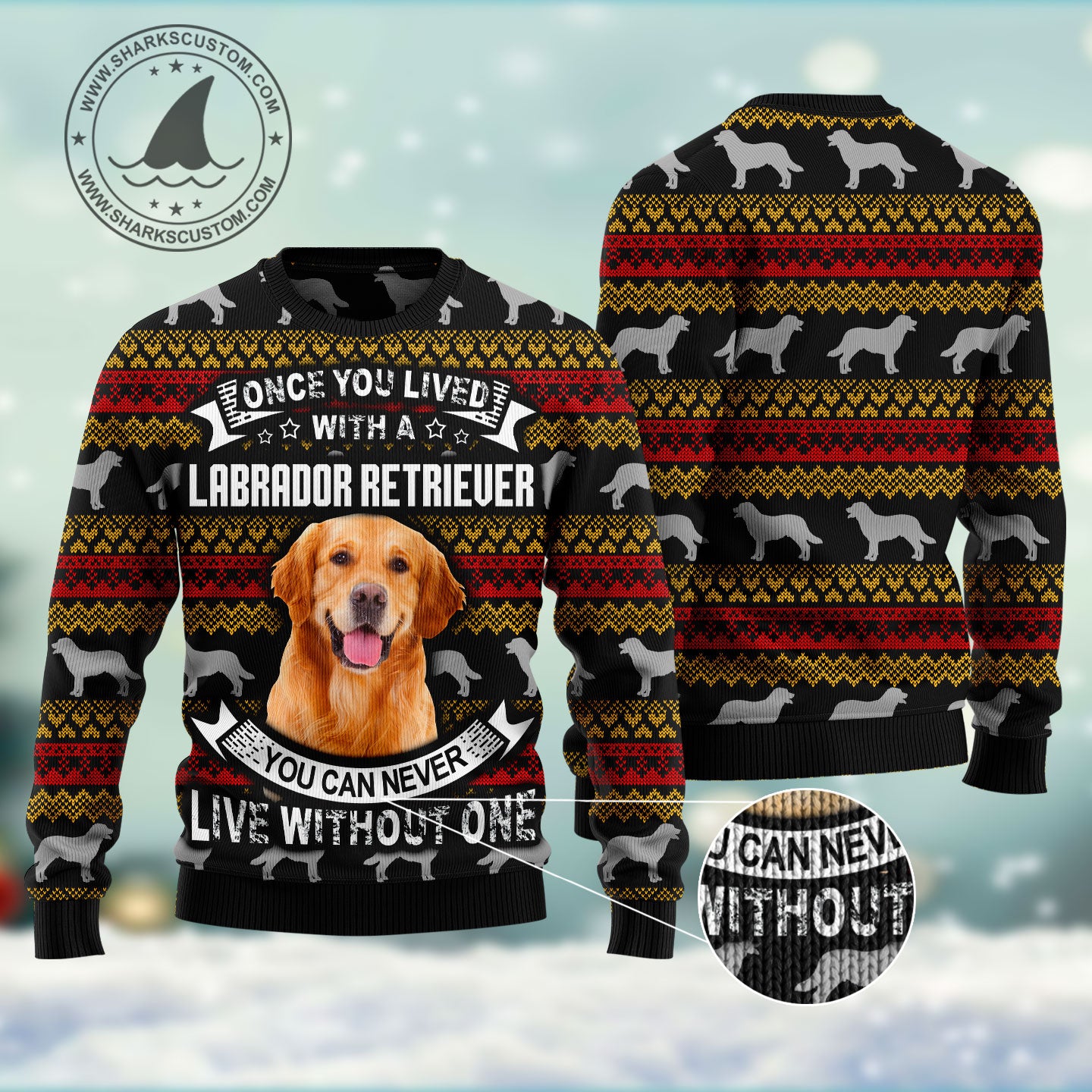 Labrador Retriever HT071202 Ugly Christmas Sweater unisex womens & mens, couples matching, friends, funny family ugly christmas holiday sweater gifts (plus size available)