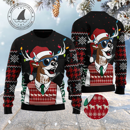 Amazing Deer HZ120115 Ugly Christmas Sweater