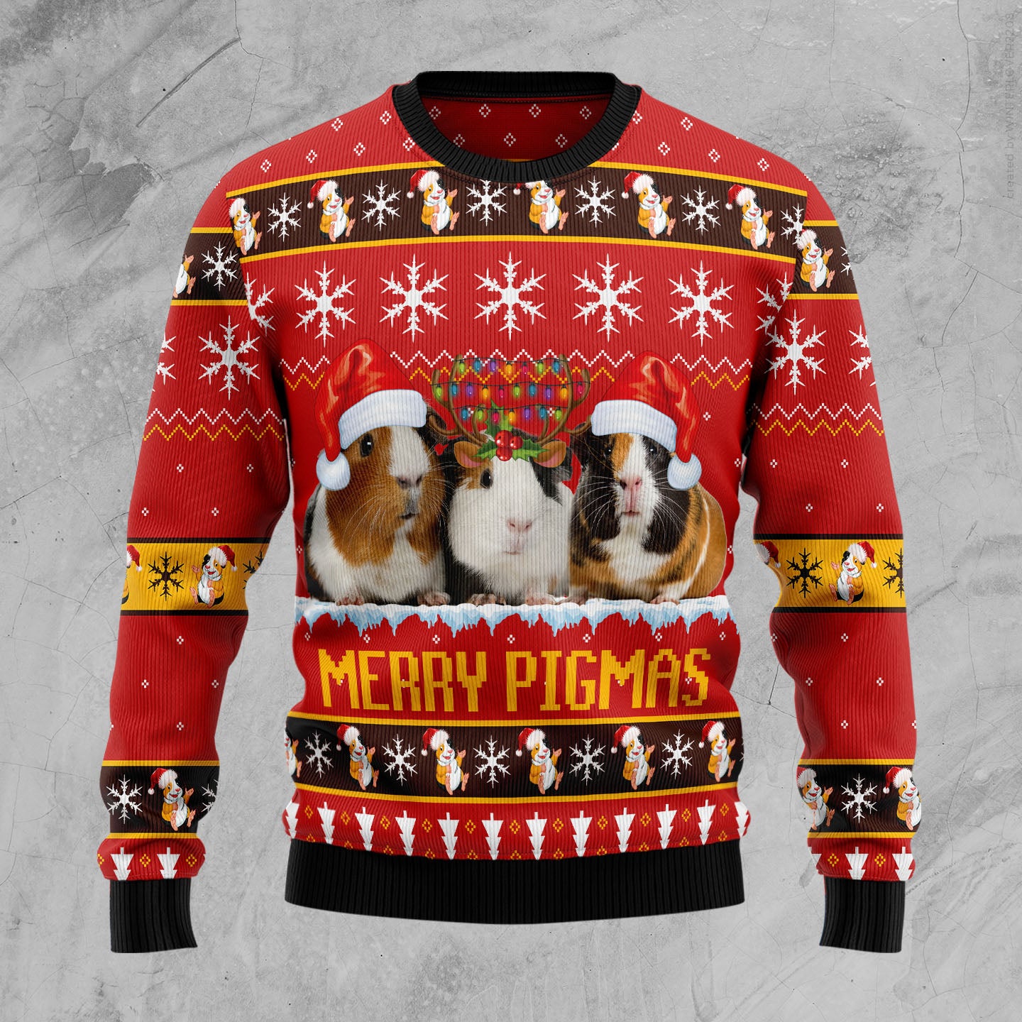 Guniea Pigmas D2610 Ugly Christmas Sweater