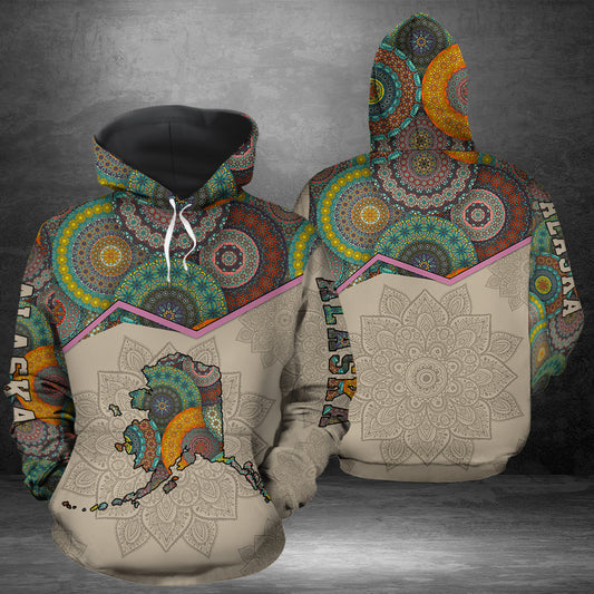 Amazing Alaska Mandala HZ112704 unisex womens & mens, couples matching, friends, funny family sublimation 3D hoodie christmas holiday gifts (plus size available)