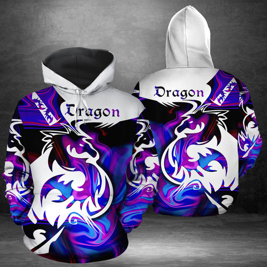 Amazing dragon HZ112702 unisex womens & mens, couples matching, friends, funny family sublimation 3D hoodie christmas holiday gifts (plus size available)