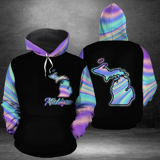 Amazing Light Michigan HZ113022 unisex womens & mens, couples matching, friends, funny family sublimation 3D hoodie christmas holiday gifts (plus size available)