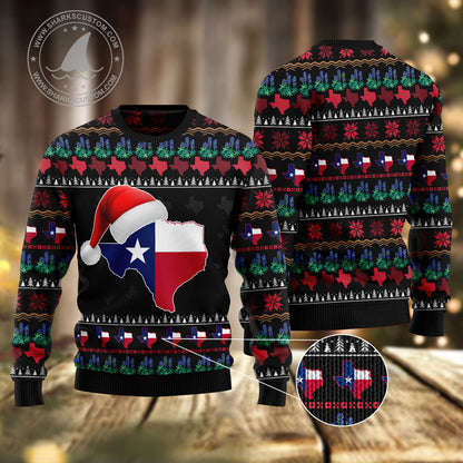 Texas Christmas HZ112604 unisex womens & mens, couples matching, friends, funny family ugly christmas holiday sweater gifts (plus size available)