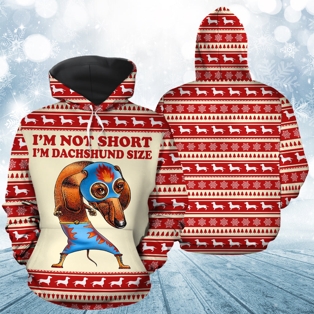 I’m Not Short I’m Dachshund Size H112004 - All Over Print Unisex Hoodie