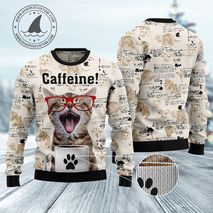 Cat Caffeine HT103013 Ugly Christmas Sweater