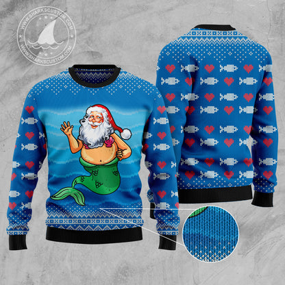 Satan Claus Mermaid HT100508 Ugly Christmas Sweater