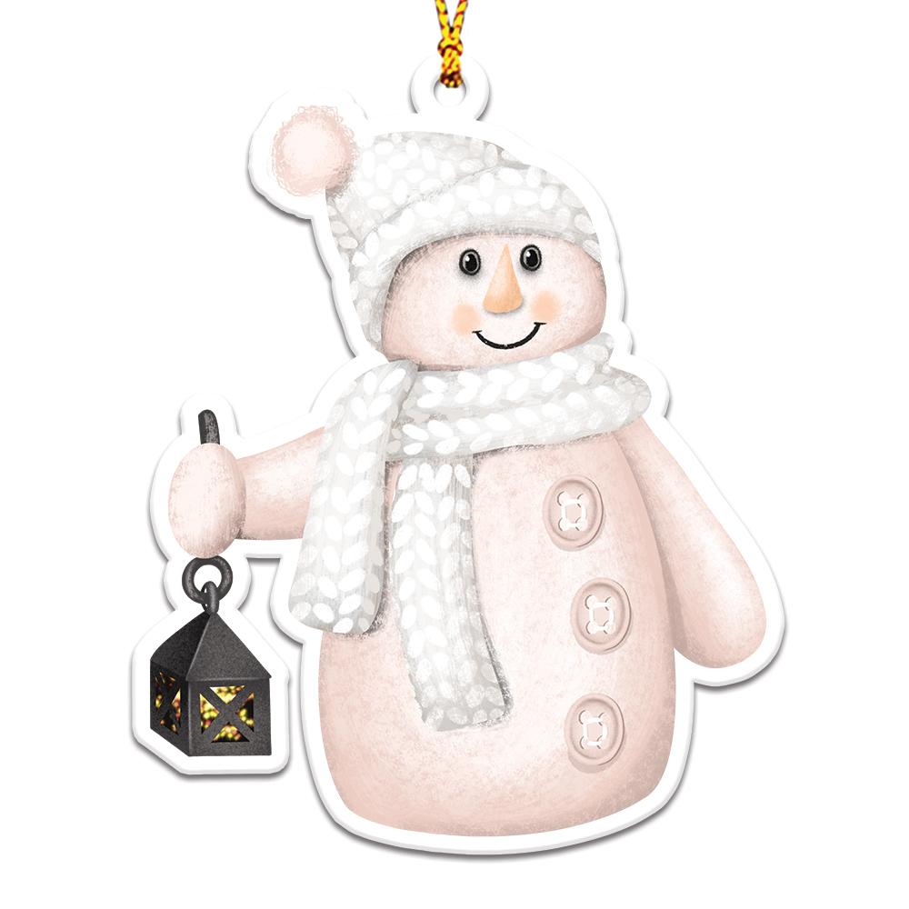 Snowman and Animal  Personalizedwitch Christmas Ornaments Set