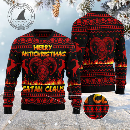 Merry Antichristmas Satan Claus HZ112313 - Ugly Christmas Sweater