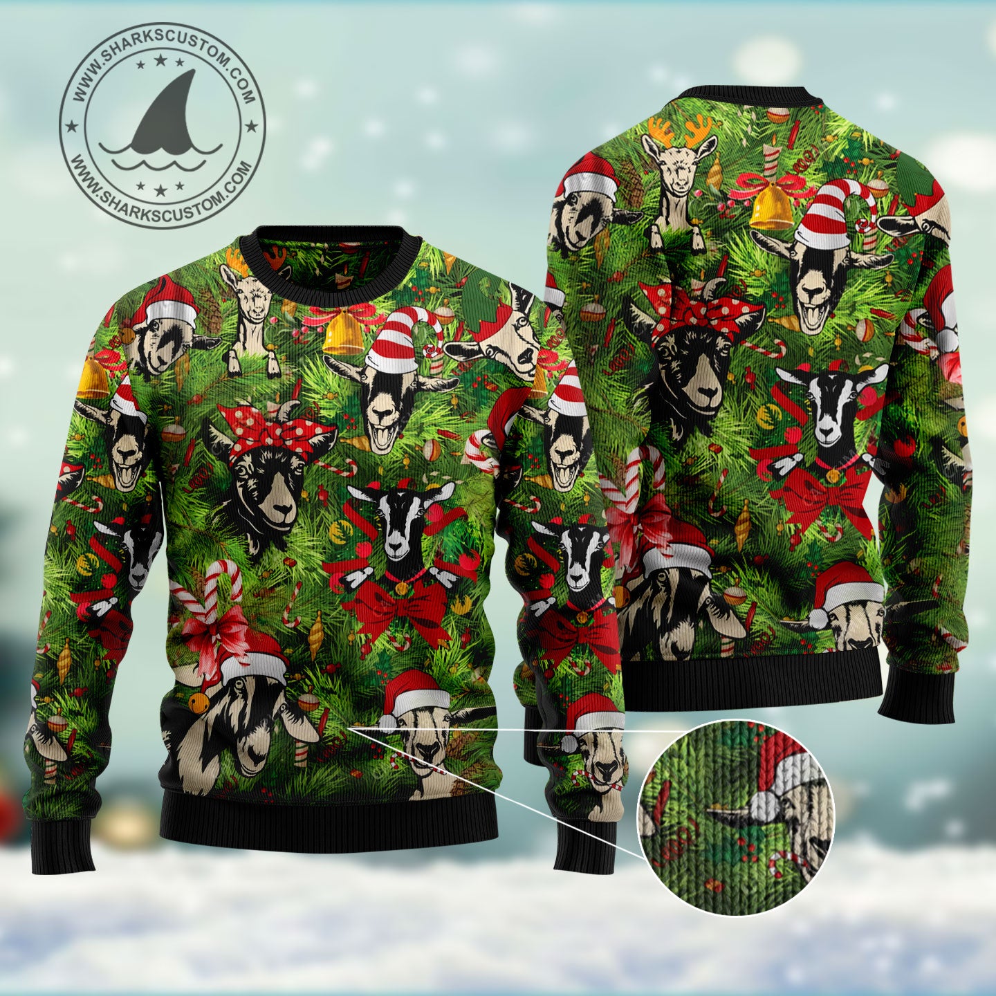 Christmas Goats HT261104 Ugly Christmas Sweater