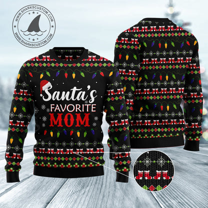 Santa's Favorite Mom HZ102310 Ugly Christmas Sweater