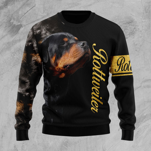 Rottweiler Half Cool D1410 Ugly Christmas Sweater