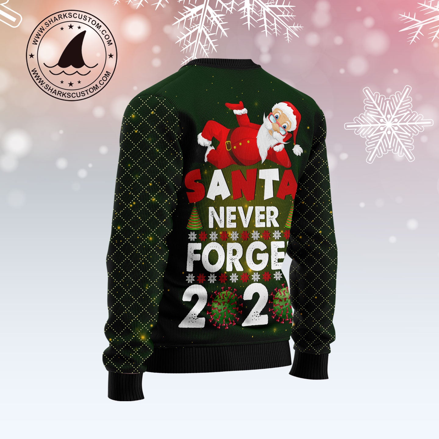 Santa Never Forget 2020 TY2110 Ugly Christmas Sweater