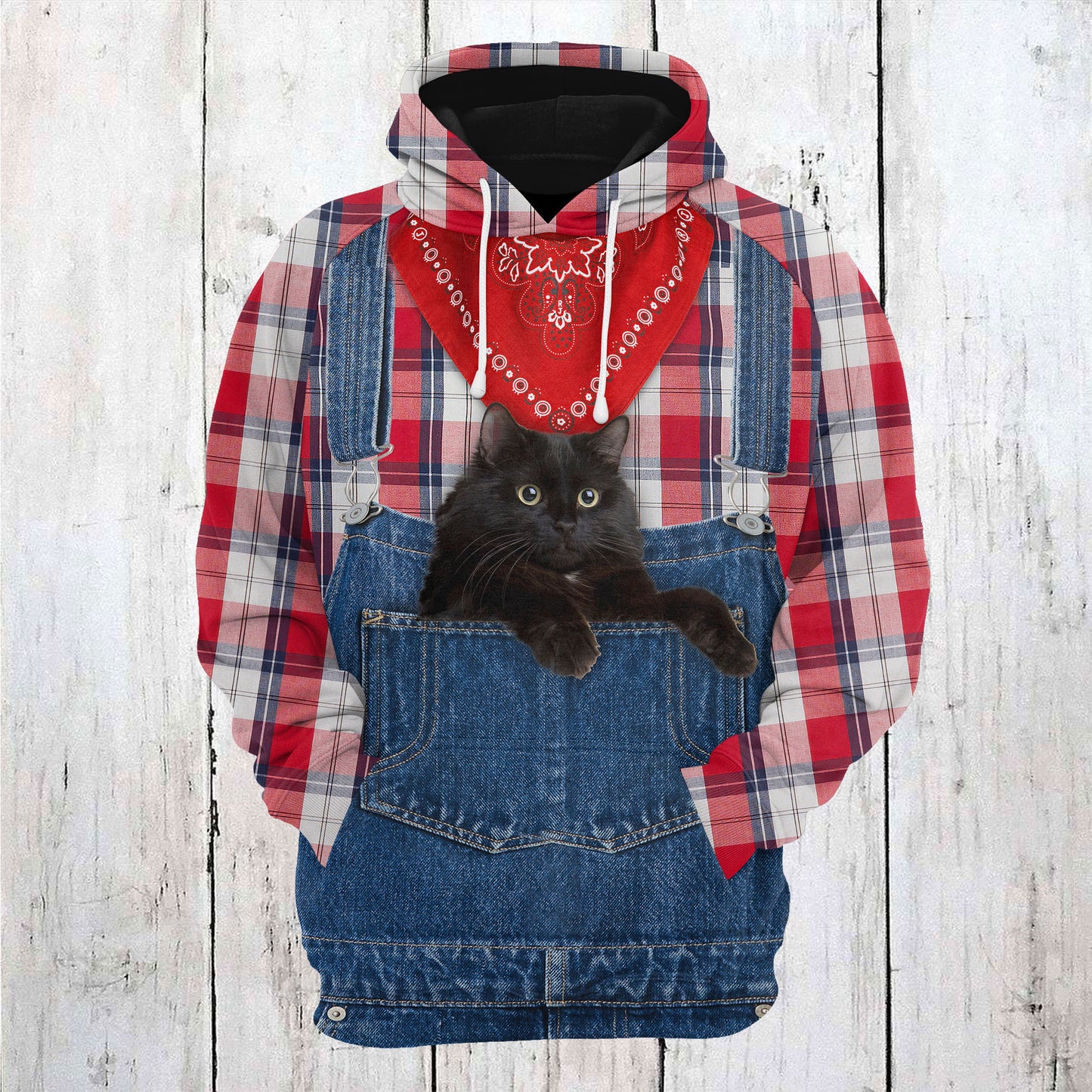 Black Cat Farm T0311 - All Over Print Unisex Hoodie