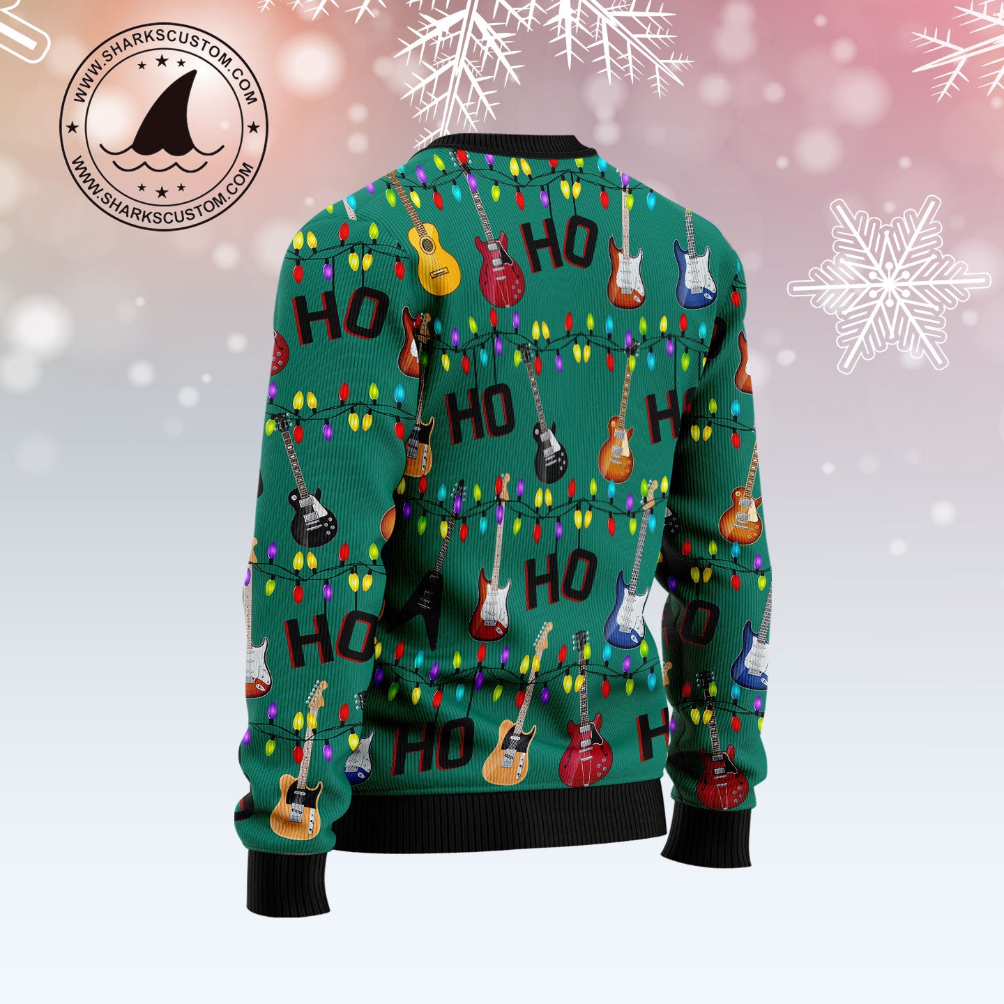 Electric Guitar Hohoho TY1011 Ugly Christmas Sweater