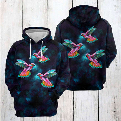 Hummingbird Blue Light TY1611 - All Over Print Unisex Hoodie