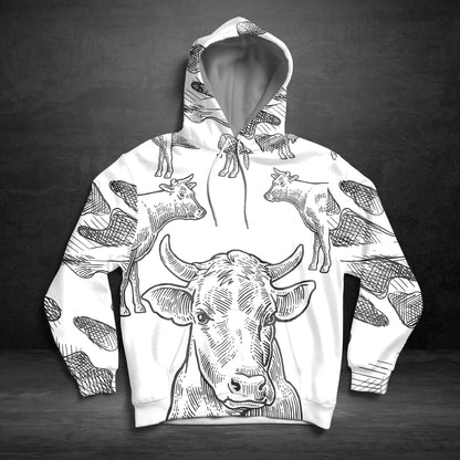 Cow Family TY1611 - All Over Print Unisex Hoodie