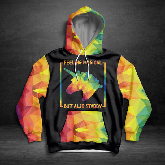 Unicorn Rainbow Color TY2611 unisex womens & mens, couples matching, friends, funny family sublimation 3D hoodie christmas holiday gifts (plus size available)