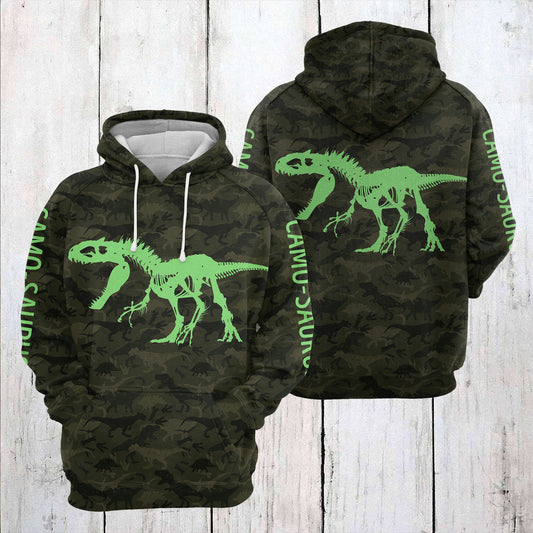 Camo-saurus TY1012 unisex womens & mens, couples matching, friends, funny family sublimation 3D hoodie christmas holiday gifts (plus size available)