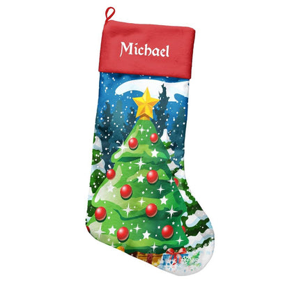 Christmas Symbol Custom Name Personalizedwitch Christmas Stocking