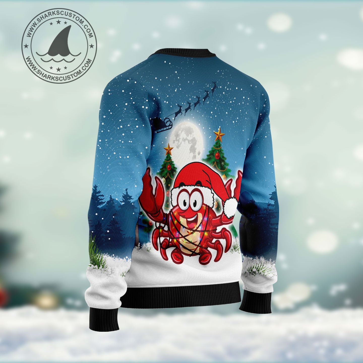 Santa Claws Crabs HT102204 Ugly Christmas Sweater