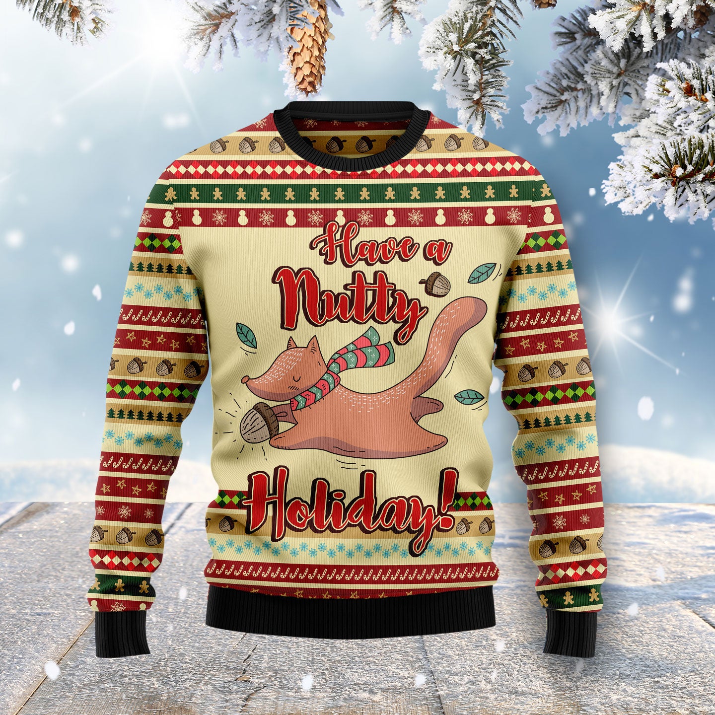 Have A Nutty Holiday HT051117 Ugly Christmas Sweater