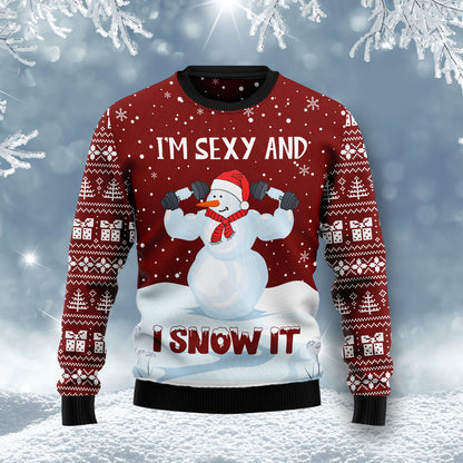 Snowman Christmas HT041224 Ugly Christmas Sweater unisex womens & mens, couples matching, friends, funny family ugly christmas holiday sweater gifts (plus size available)