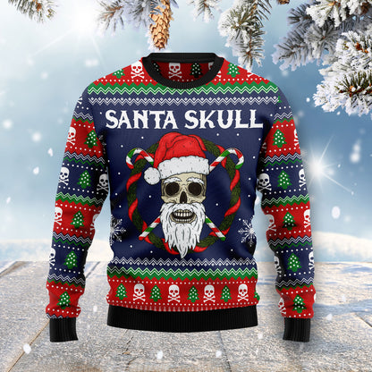 Santa Skull HZ101906 Ugly Christmas Sweater