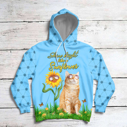 Shine Bright Like A Sunflower HZ111912 - All Over Print Unisex Hoodie