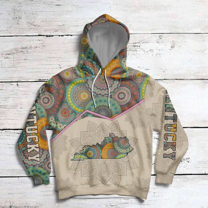 Amazing Kentucky Mandala HZ112705 unisex womens & mens, couples matching, friends, funny family sublimation 3D hoodie christmas holiday gifts (plus size available)