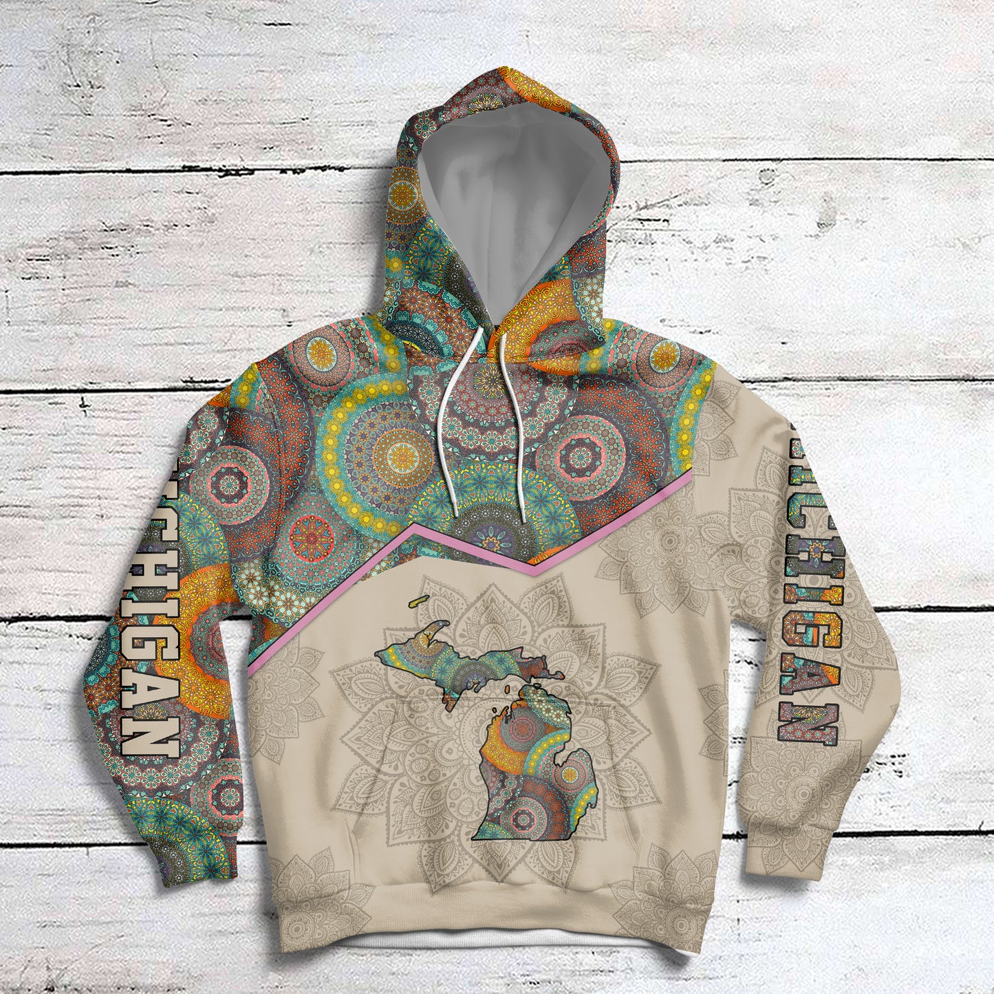 Amazing Michigan Mandala HZ112703 unisex womens & mens, couples matching, friends, funny family sublimation 3D hoodie christmas holiday gifts (plus size available)