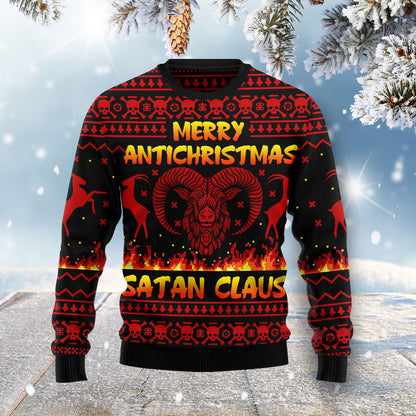 Merry Antichristmas Satan Claus HZ112313 - Ugly Christmas Sweater